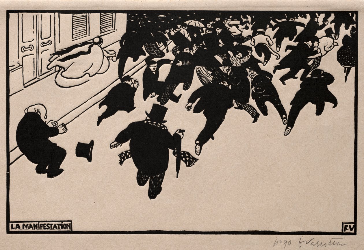 Het Protest door Félix Vallotton