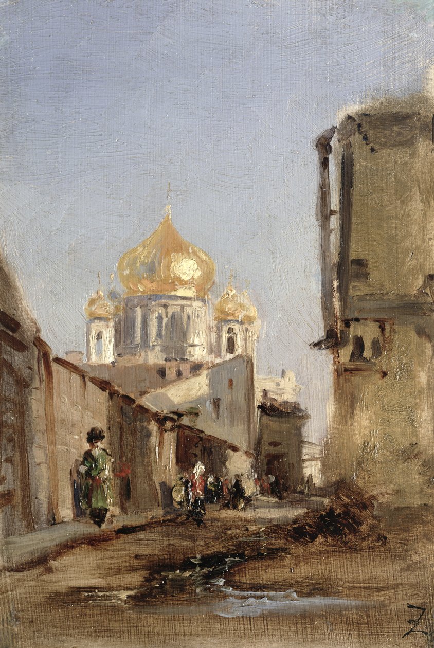 Studie van Tobolsk, 1842 door Félix Ziem