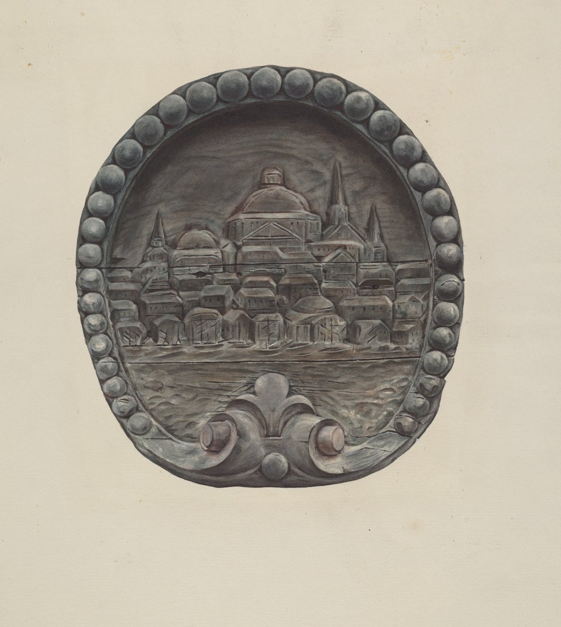 Architectonisch ornament (stad Boston) door Flora Merchant