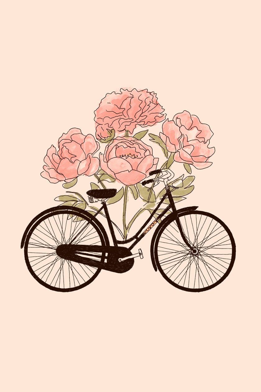 Fiets en Bloem: Parijs, 2022 door Florent Bodart