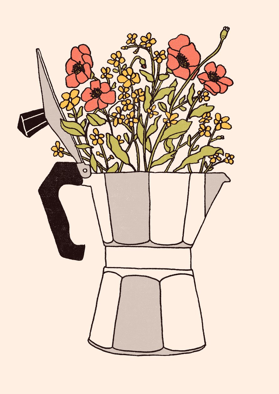 Moka bloemen door Florent Bodart