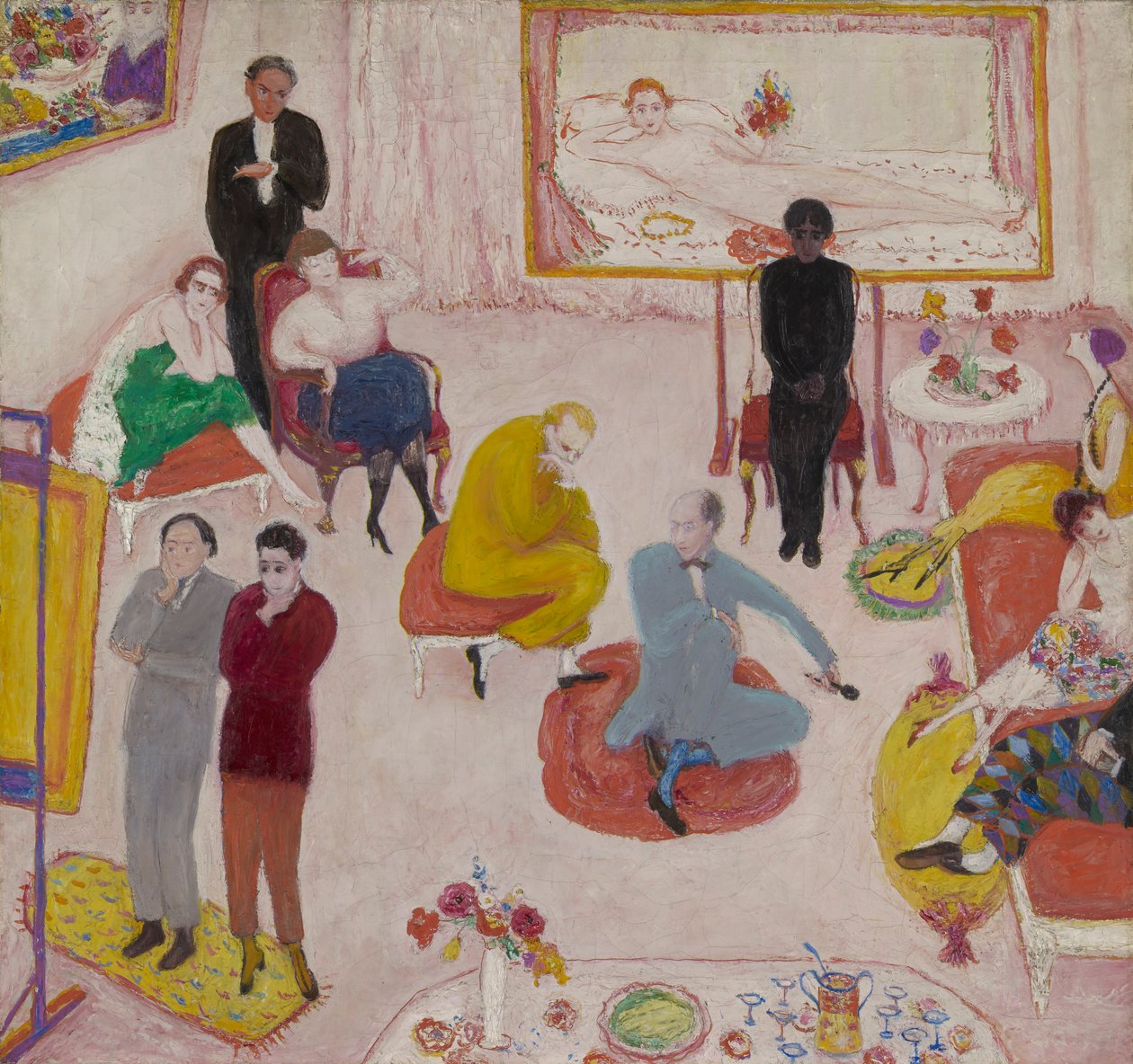 Studiofeest (Soirée) door Florine Stettheimer