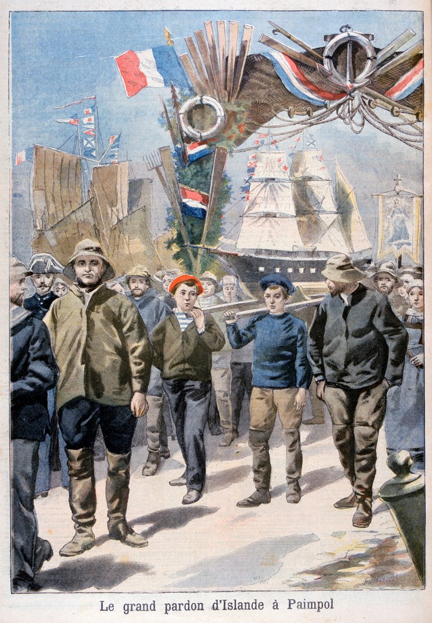 Festival, Paimpol, Frankrijk, 1898 door Fortuné Méaulle