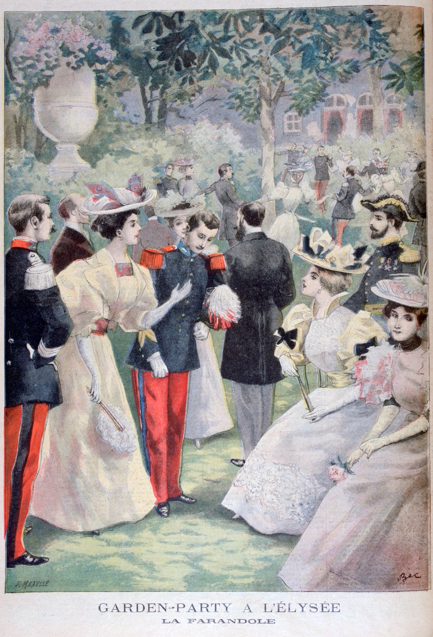 De farandole, 1895 door Fortuné Méaulle