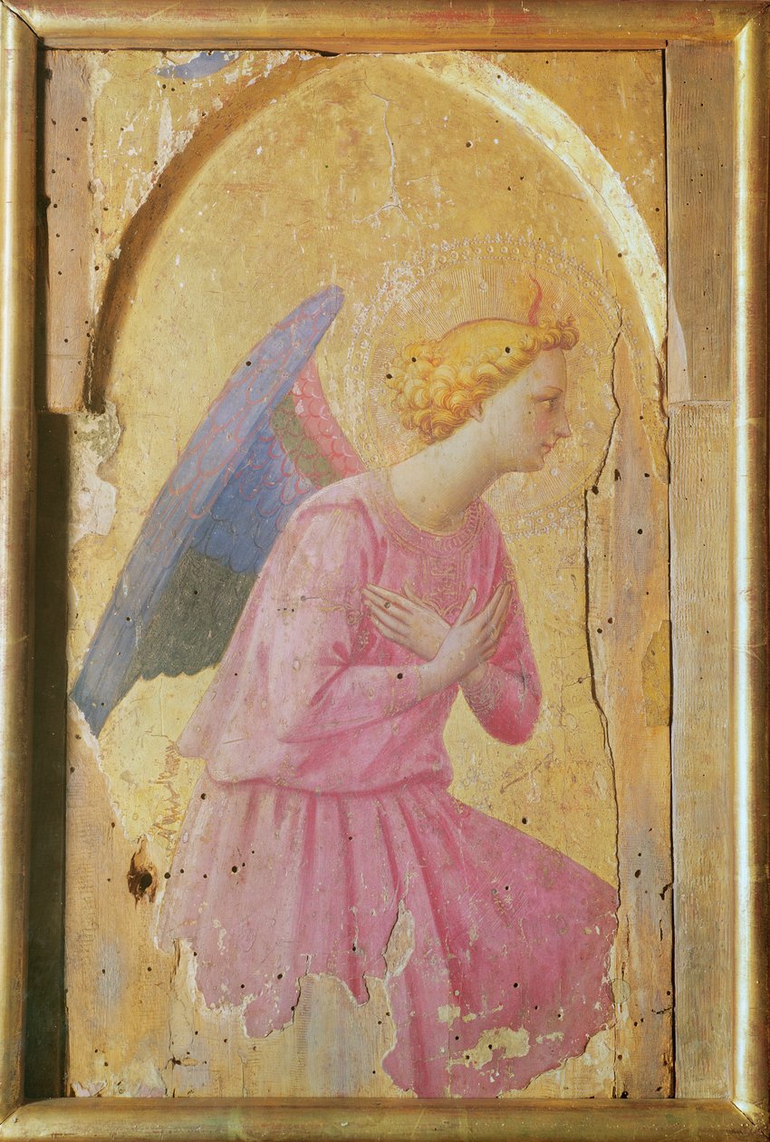 Engel in aanbidding, c.1430-1440 door Fra Angelico