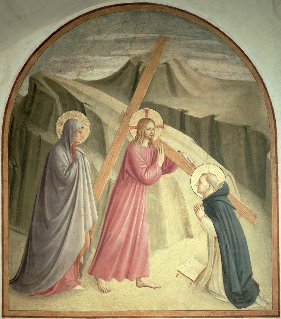 Christus draagt het kruis, ca. 1438-45 door Fra Angelico