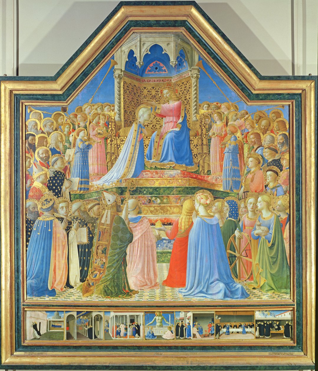 Kroning van de Maagd, c.1430-32 (detail) door Fra Angelico
