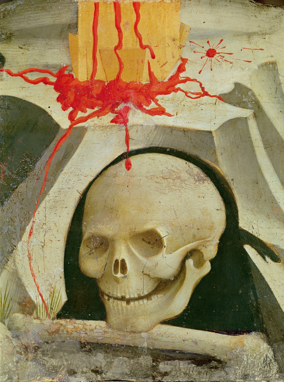 Kruisiging en heiligen (detail) door Fra Angelico