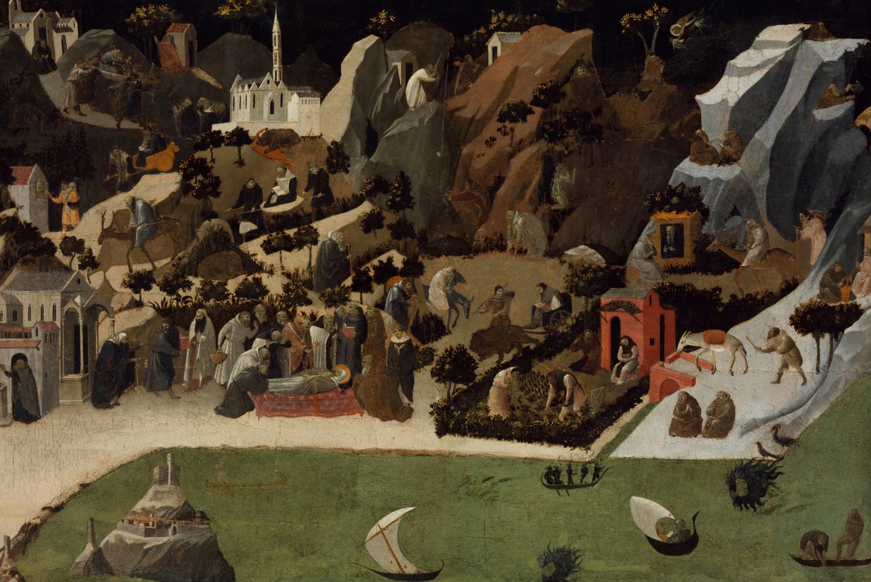 Scènes uit het leven van de woestijnvaders (Thebaid) door Fra Angelico
