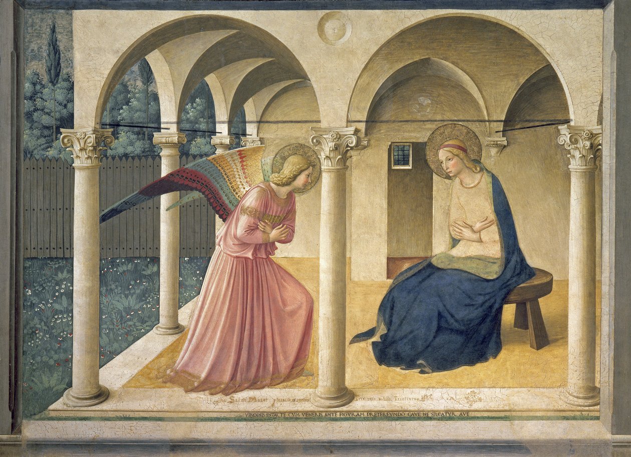 De Annunciatie, ca. 1438-45 door Fra Angelico