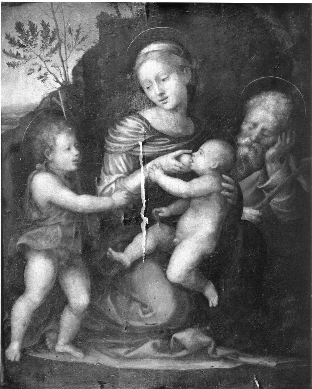 Heilige Familie met Sint-Jan door Fra Bartolomeo