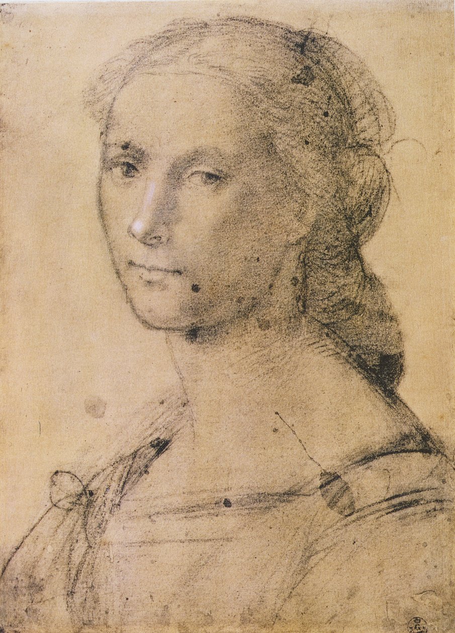 Portret van een jonge vrouw door Fra Bartolommeo