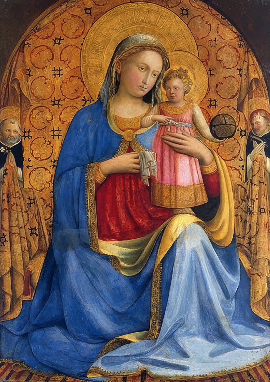 Maria met het kind door Fra Angelico