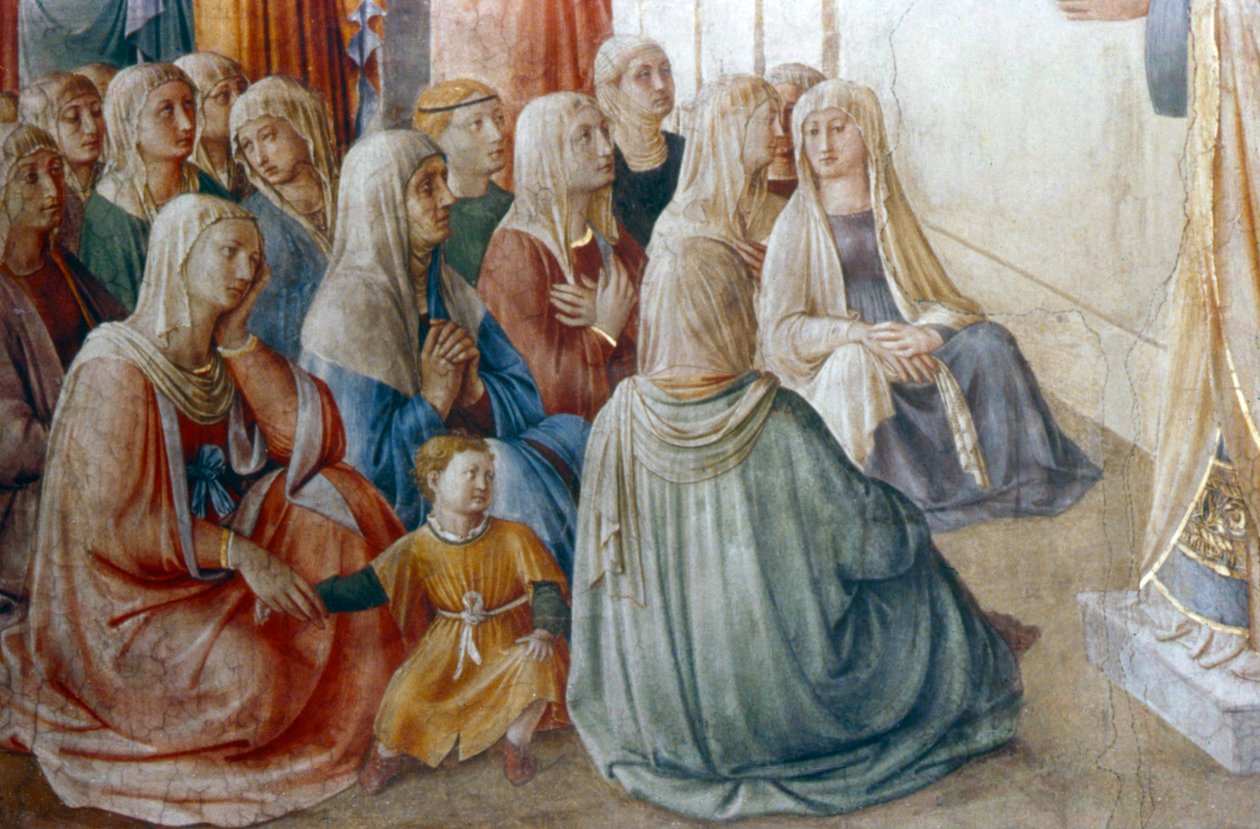 St. Stefanus predikend (detail) door Fra Angelico