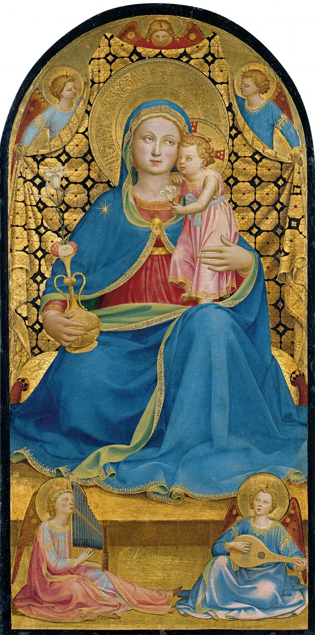 Maagd van nederigheid door Fra Angelico