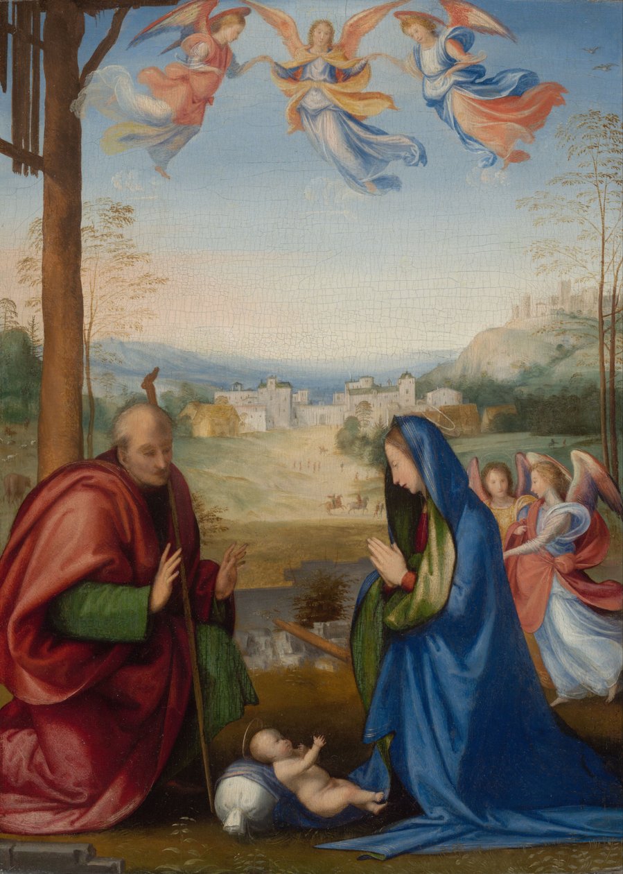 De Geboorte door Fra Bartolomeo