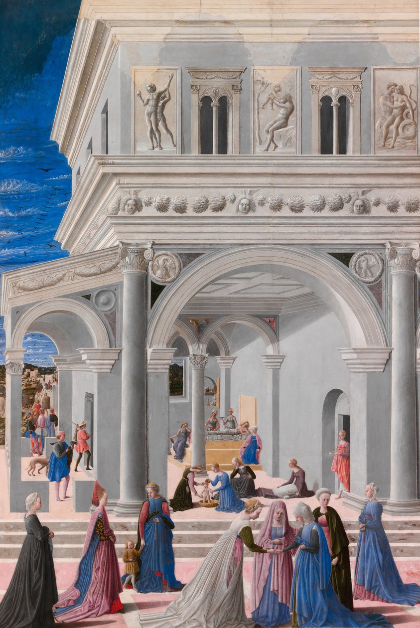 De geboorte van de Maagd, 1467 door Fra Carnevale