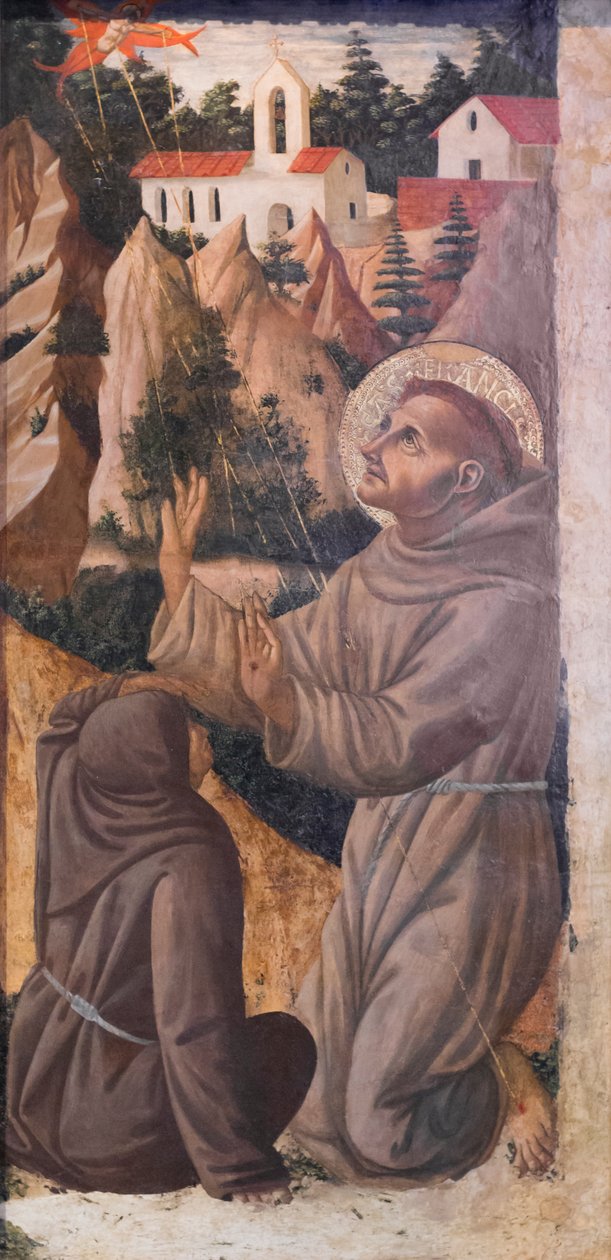 St. Franciscus van Assisi ontvangt de stigmata door Fra Diamante