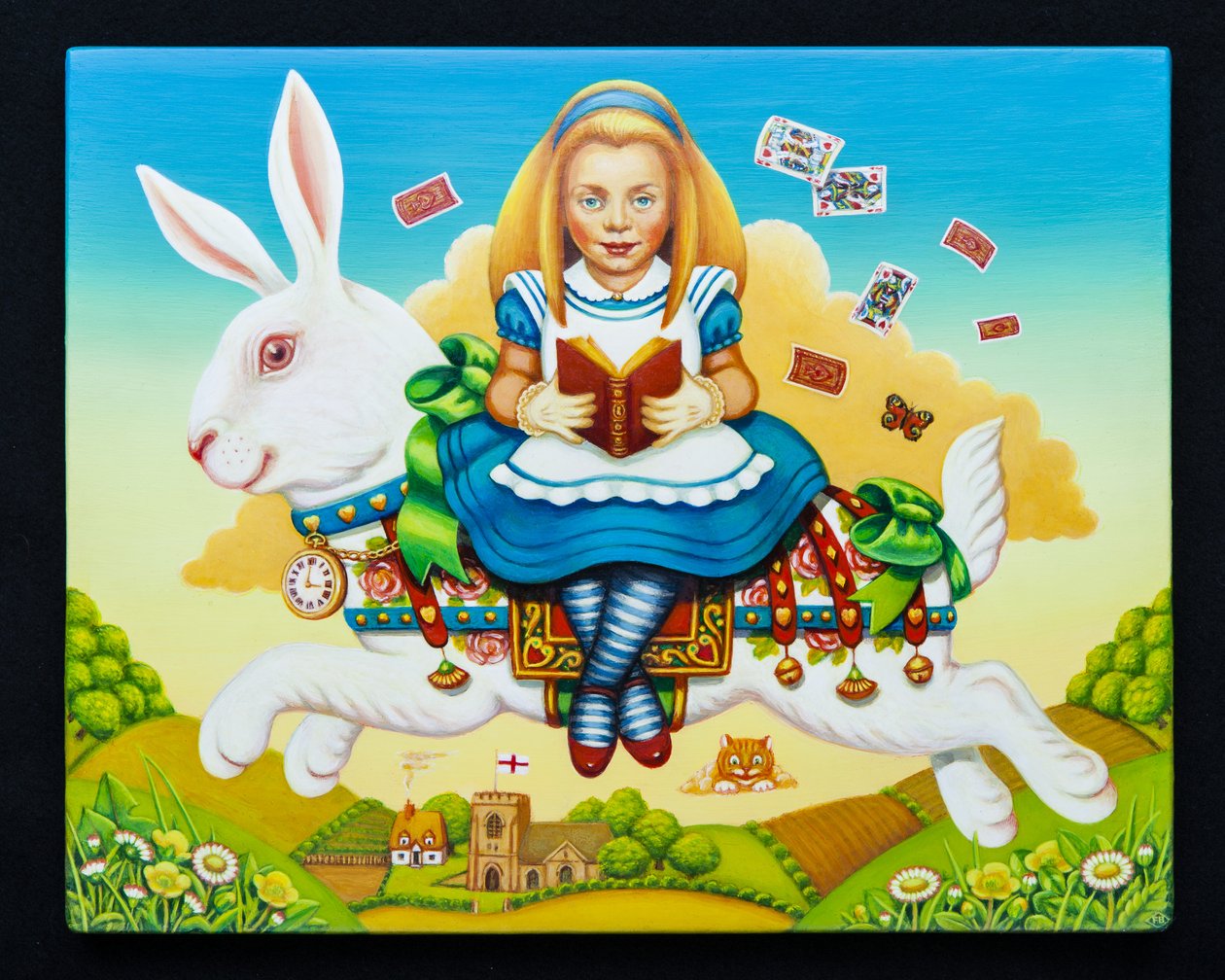 Alice en het witte konijn, 2013 door Frances Broomfield