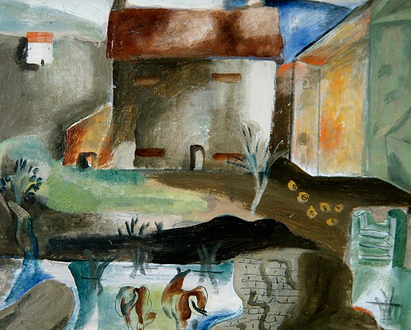 De molenvijver, ca.1930 door Frances Hodgkins