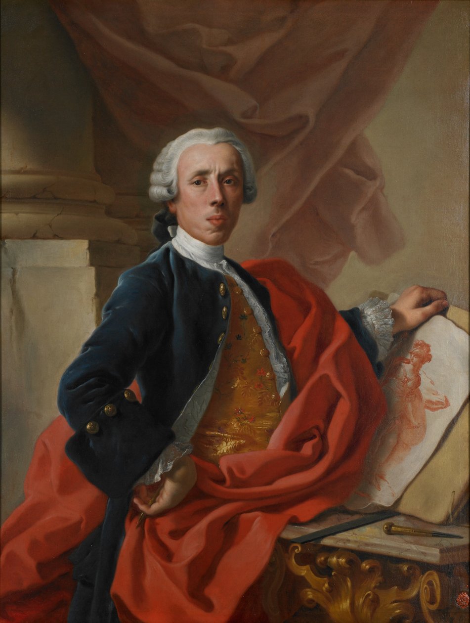 Zelfportret, ca. 1740 door Francesco de Mura