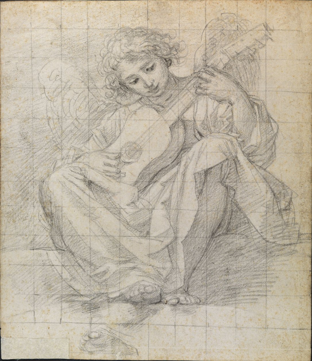 Engel die luit speelt door Francesco Albani
