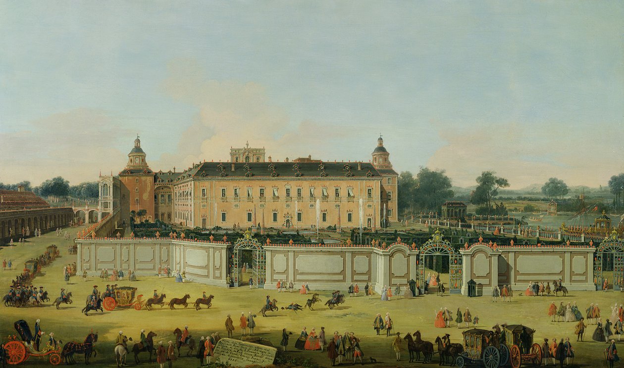 Het Paleis van Aranjuez, 1756 door Francesco Battaglioli