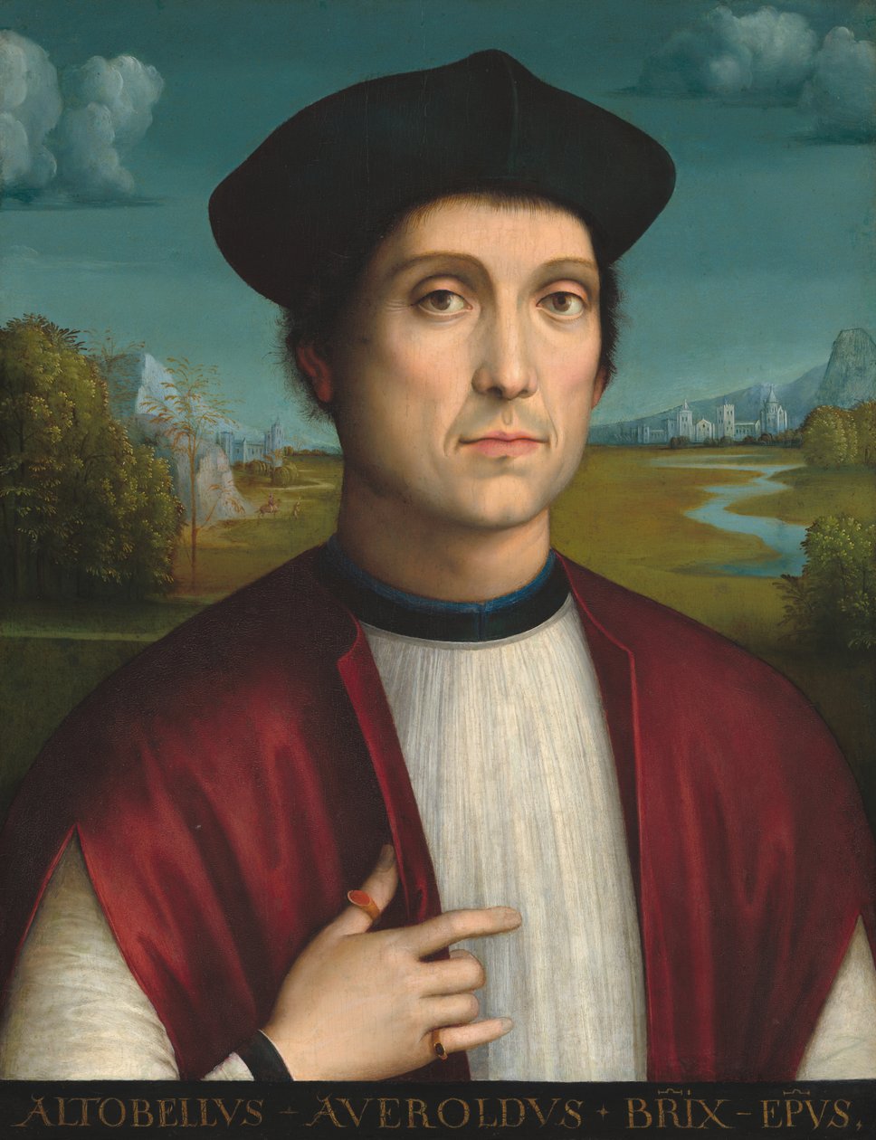 Bisschop Altobello Averoldo door Francesco Francia