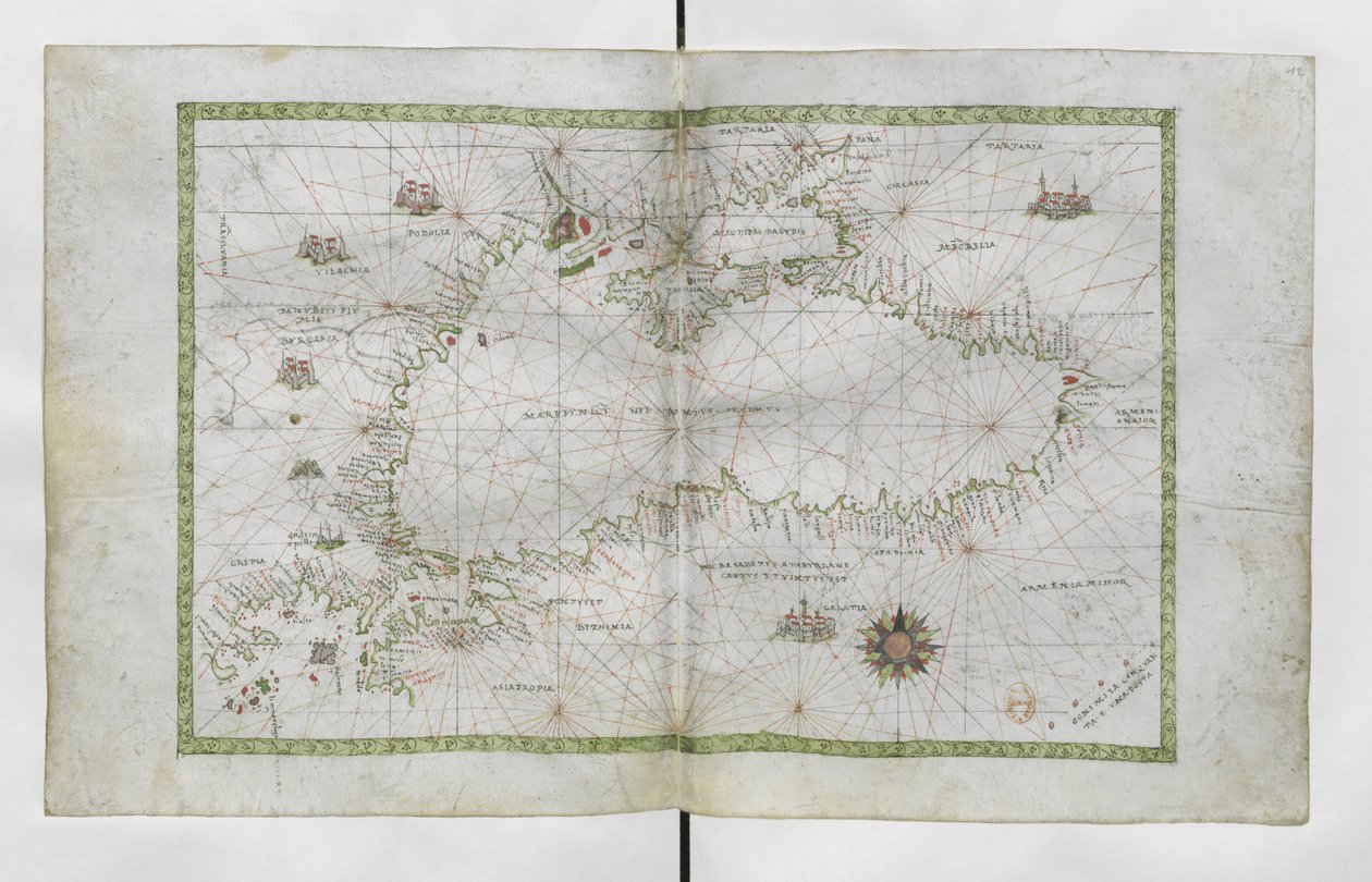 Zwarte Zee per Atlas nautique du monde door Francesco Ghisolfi