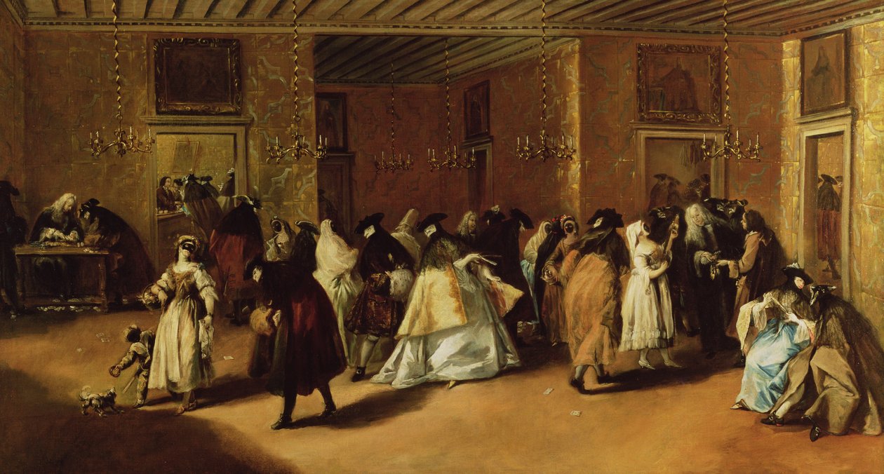 Gemaskerde Bijeenkomst door Francesco Guardi