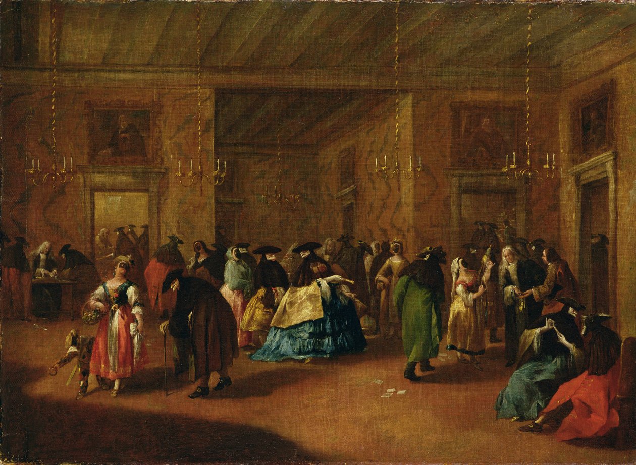 De foyer (schets) door Francesco Guardi