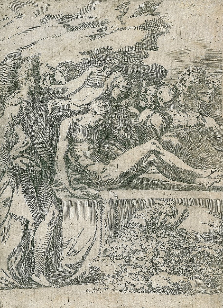 De graflegging van Christus door Parmigianino