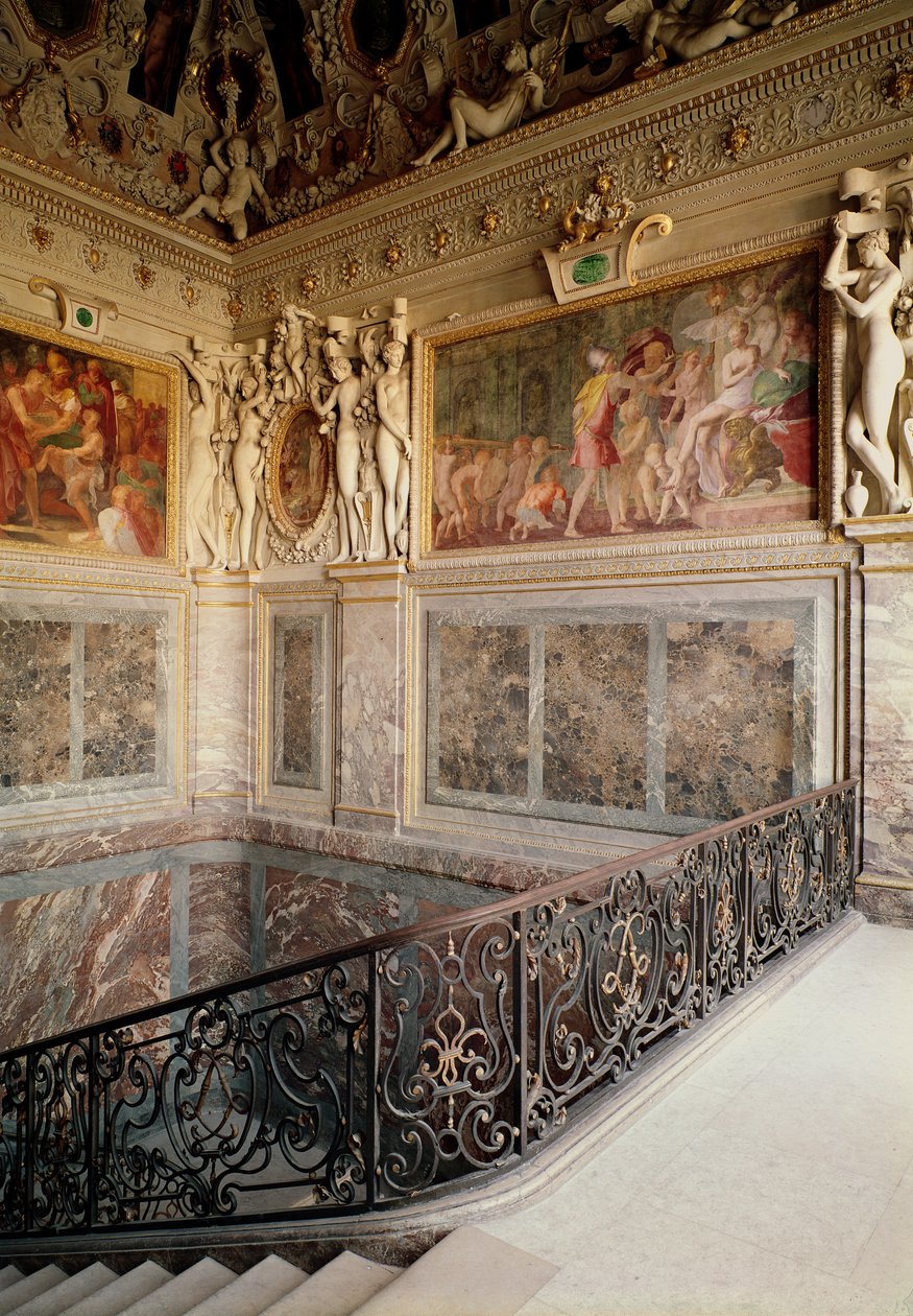 Voormalige kamer van Anne de Pisseleu (1508-80) hertogin van Étampes, 1533-44 door Francesco Primaticcio