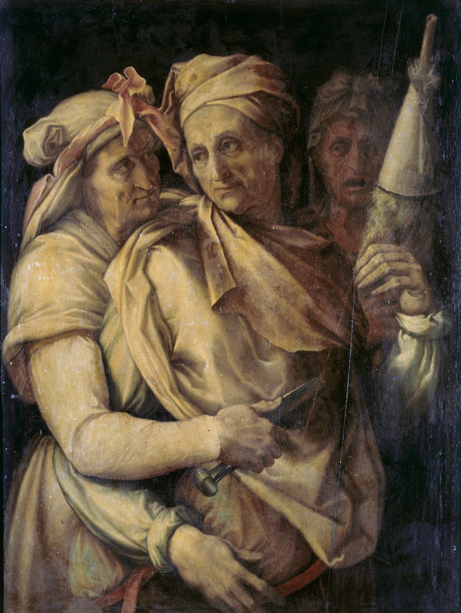 De drie Schikgodinnen door Francesco de Rossi Salviati