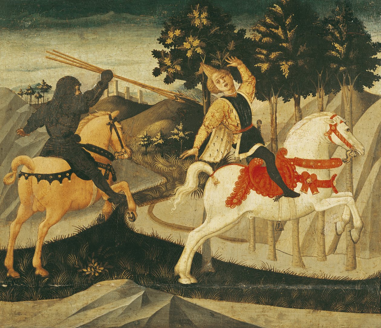 De dood van Absalom door Francesco di Stefano Pesellino