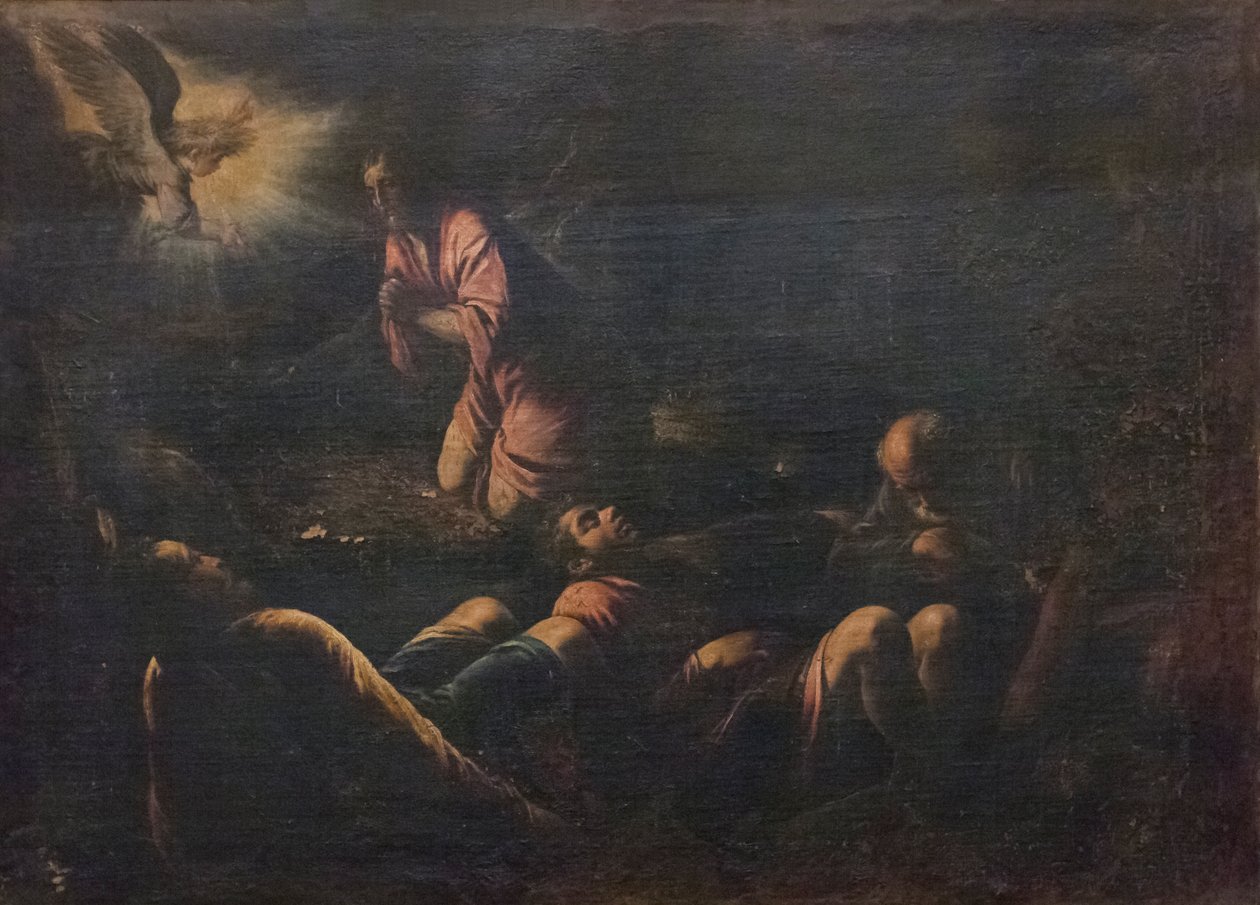 De doodsangst in de tuin door Francesco (1549 92) Bassano