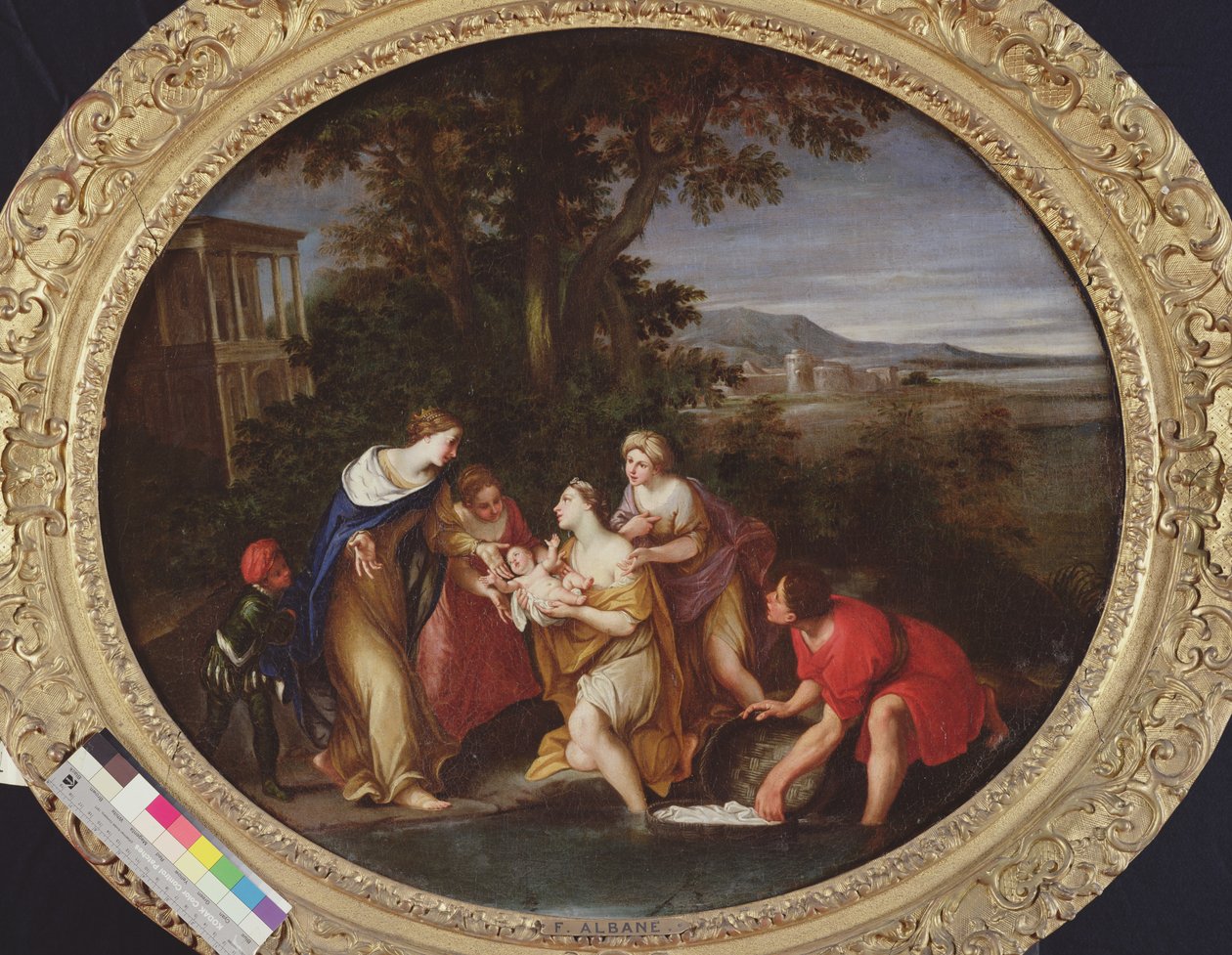 Mozes Gered van het Verdrinken door Francesco Albani