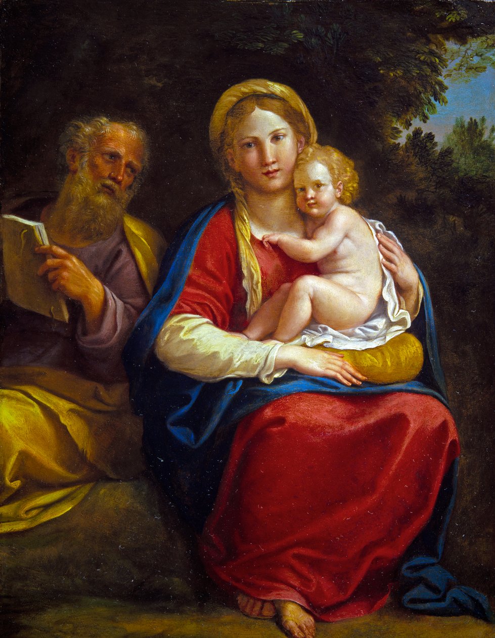De Heilige Familie door Francesco Albani