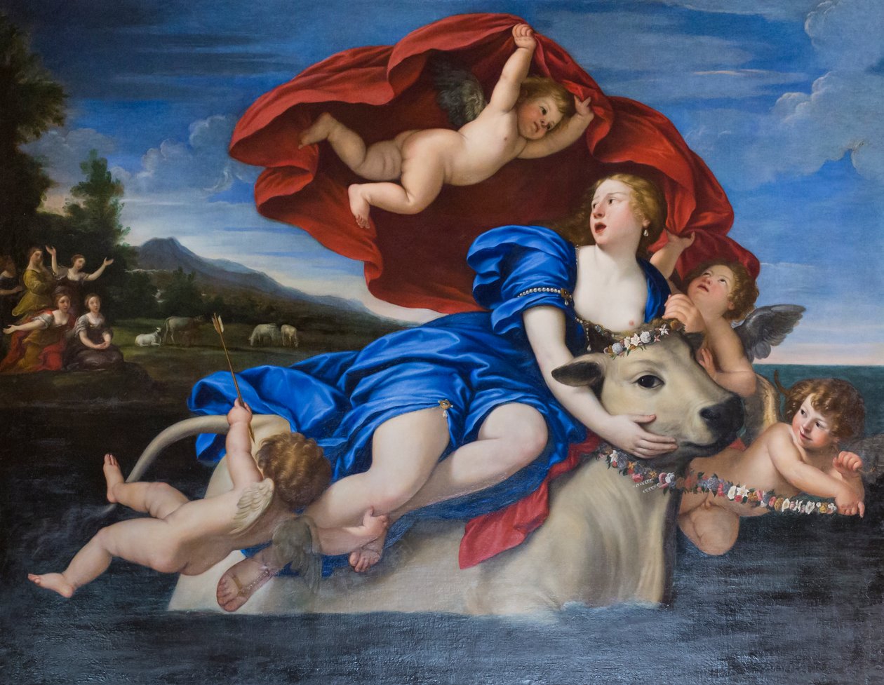 De verkrachting van Europa door Francesco Albani