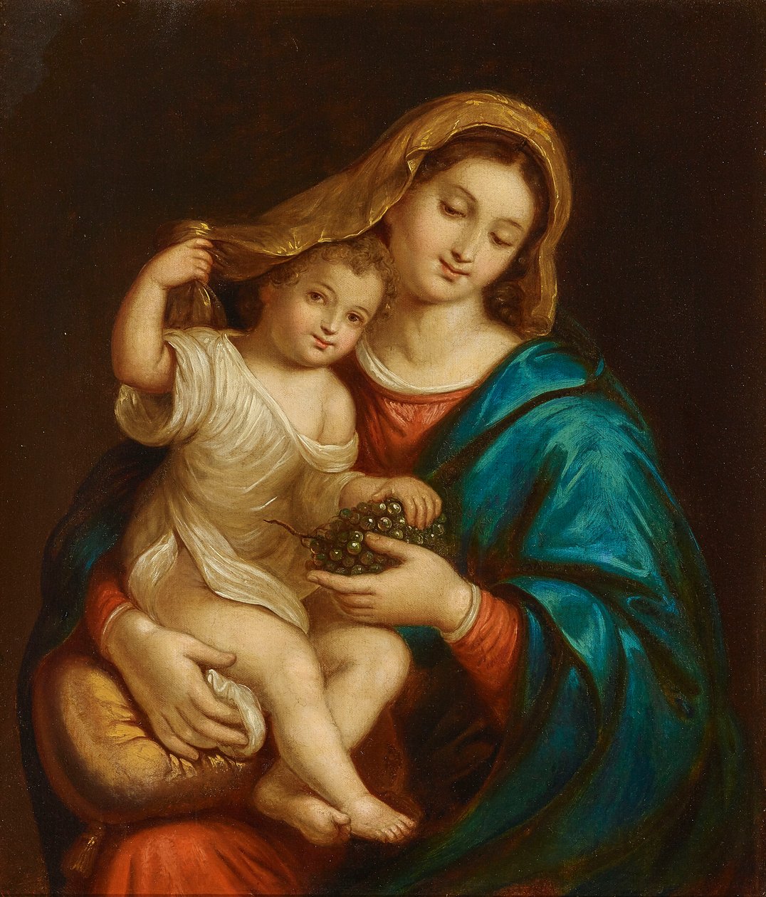Madonna met kind door Francesco Alberi