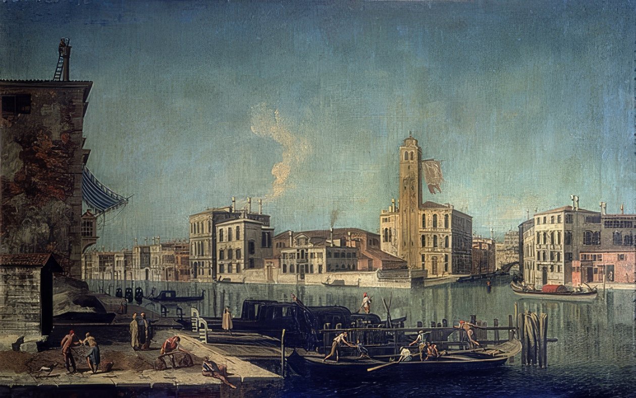 La Torre dei Leoni. Ca. 1735-1740 door Francesco Albotto