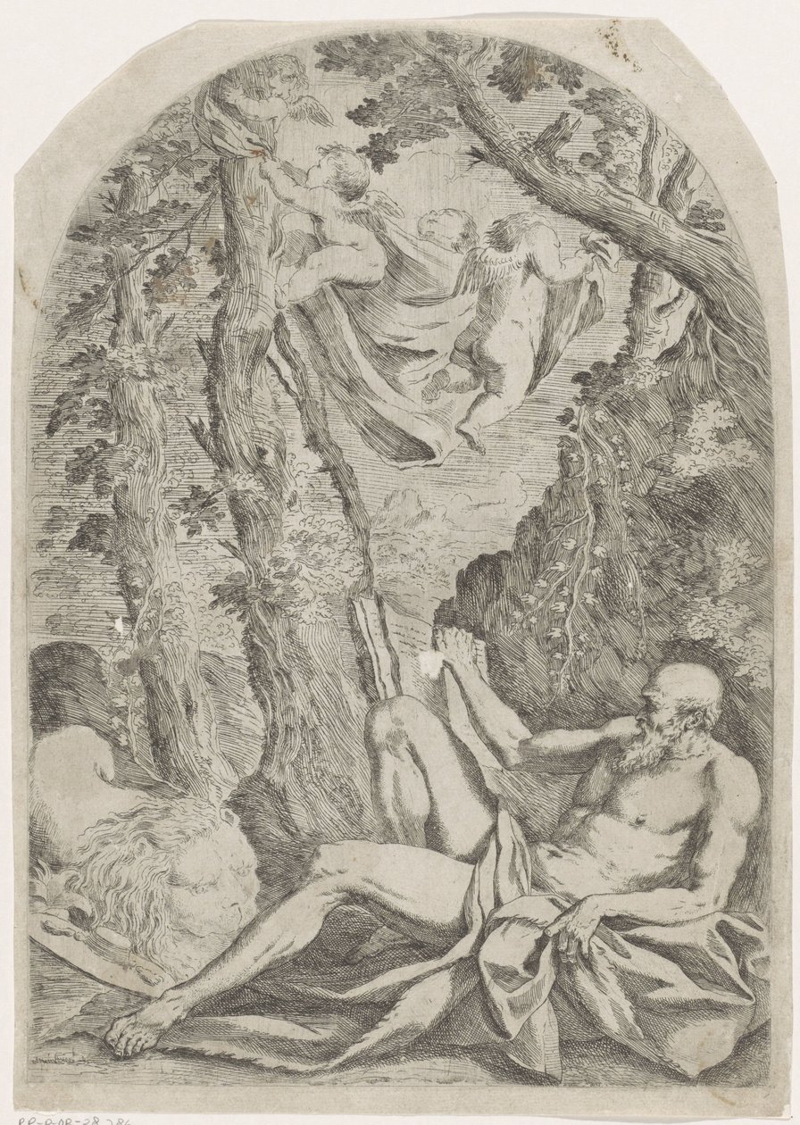 De heilige Hieronymus door Francesco Amato