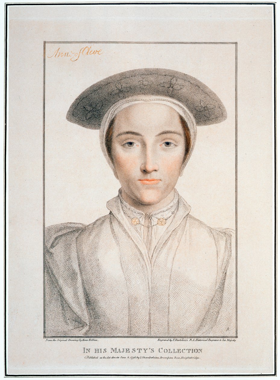 Anna van Kleef, 1539, 1796 door Francesco Bartolozzi