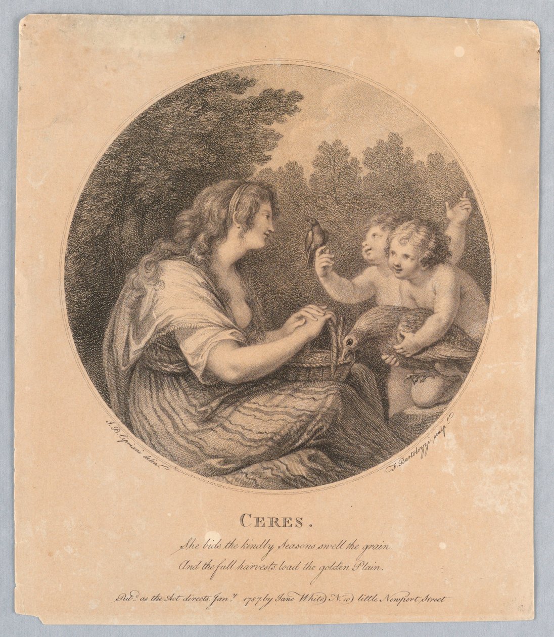 Ceres door Francesco Bartolozzi