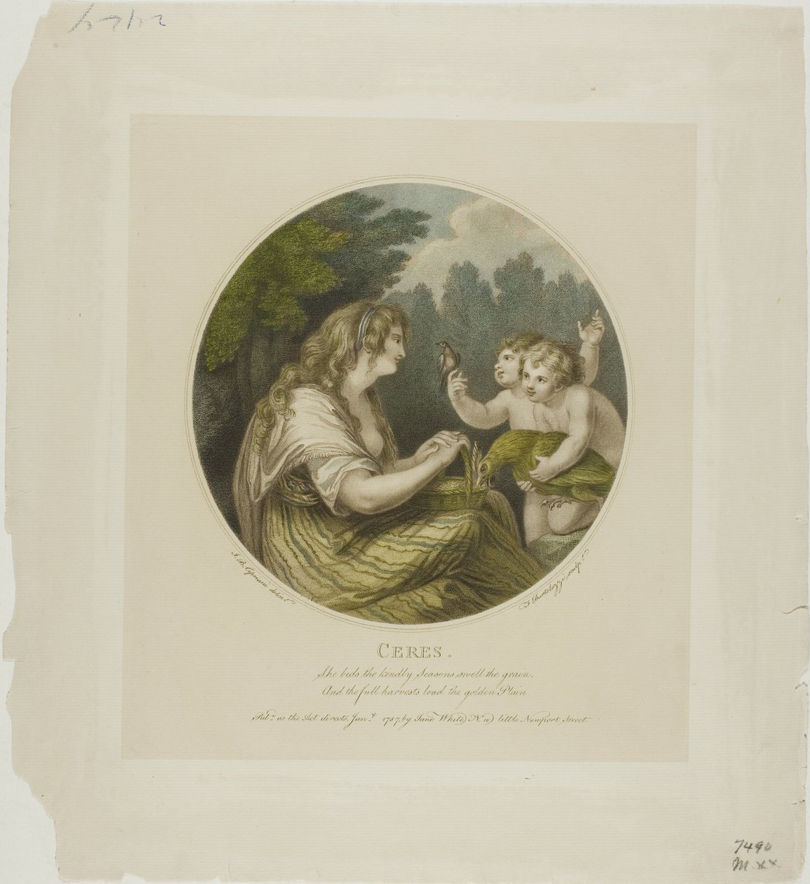 Ceres door Francesco Bartolozzi