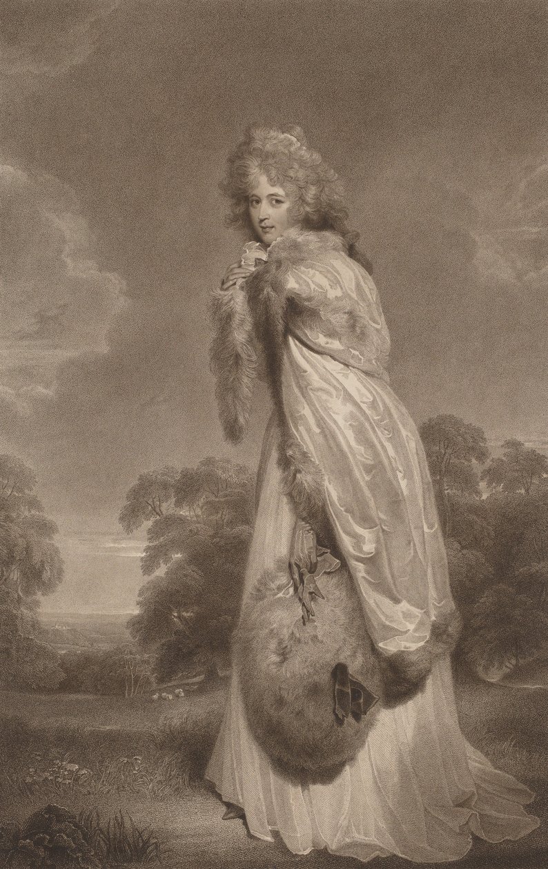 Elizabeth Farran, 1792 door Francesco Bartolozzi