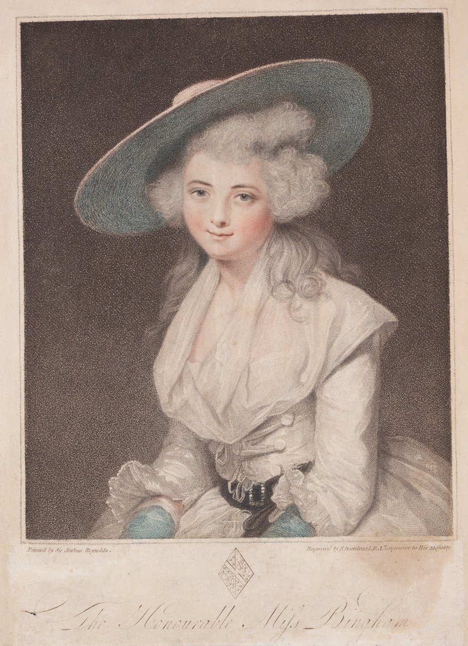 Miss Anne Bingham door Francesco Bartolozzi