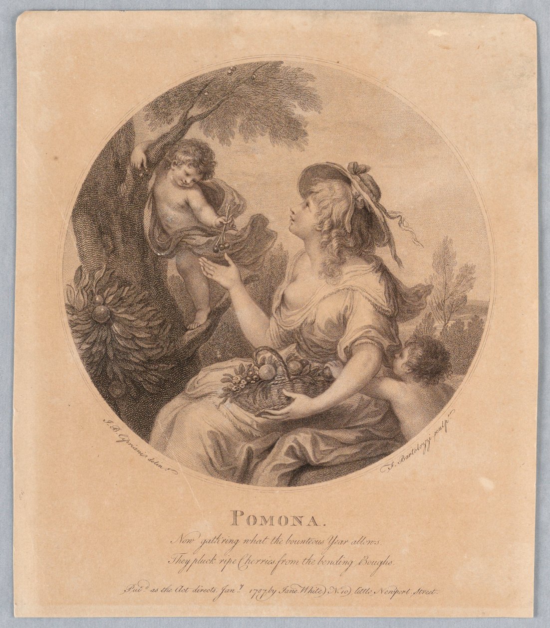 Pomona door Francesco Bartolozzi