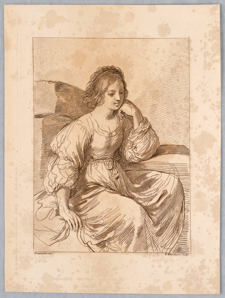 Portret van een dame door Francesco Bartolozzi