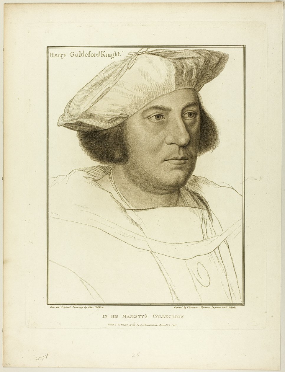 Sir Henry Guildeford door Francesco Bartolozzi